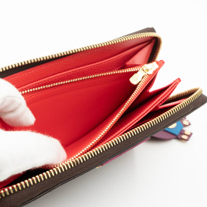 Louis-vuitton Zippy Wallet Flamingo Monogram Totem
