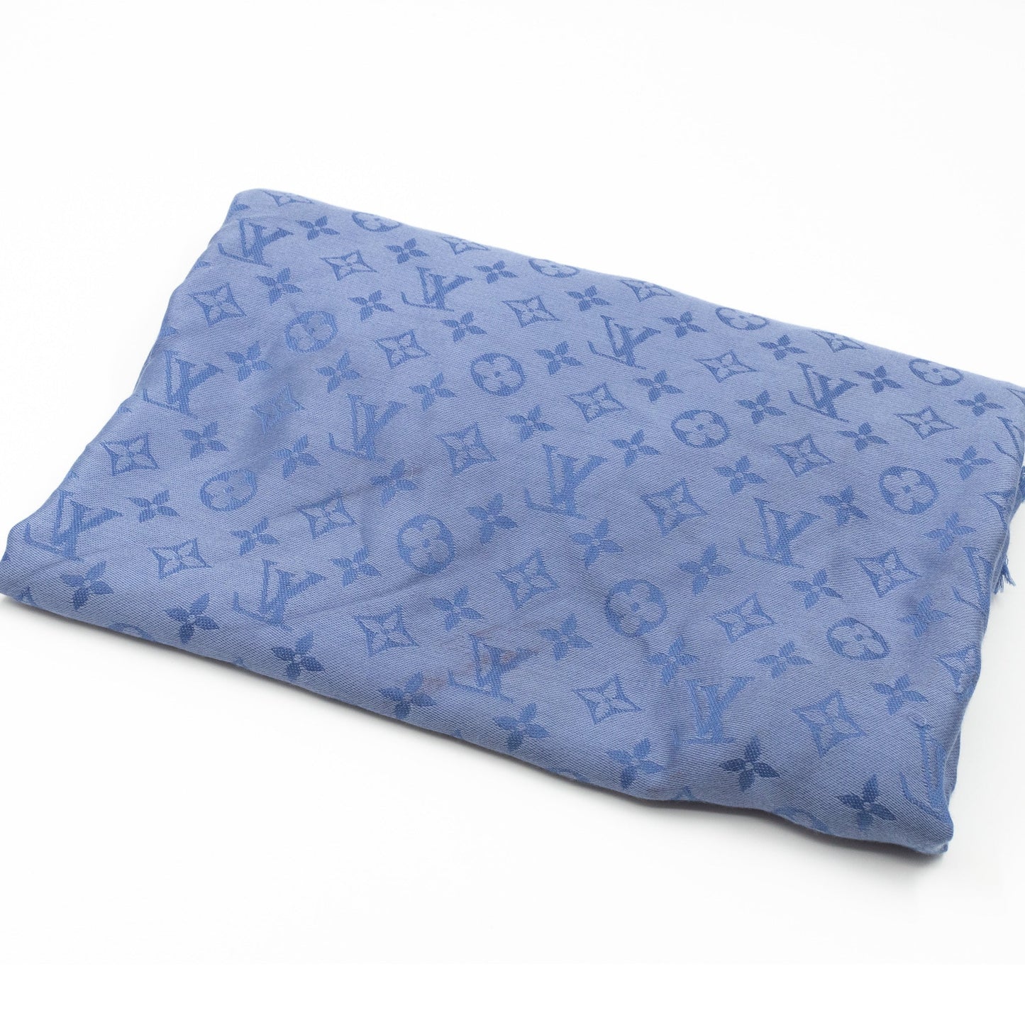 Louis-vuitton Monogram Shawl Bleuet Blue