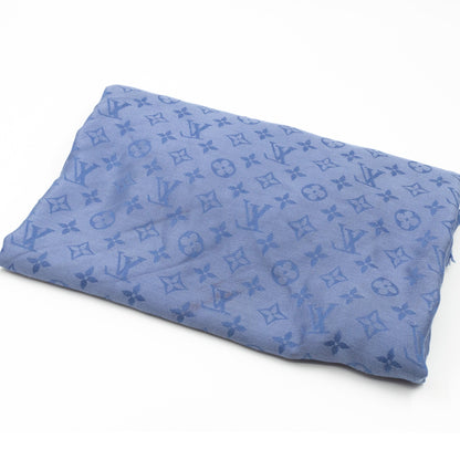 Louis-vuitton Monogram Shawl Bleuet Blue