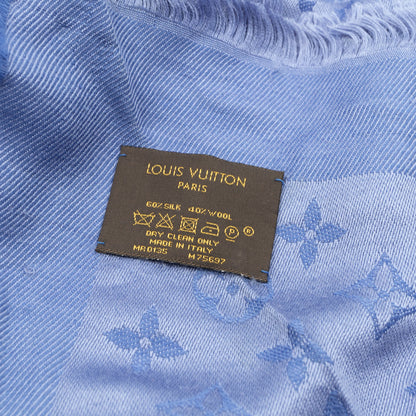 Louis-vuitton Monogram Shawl Bleuet Blue
