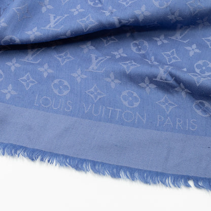 Louis-vuitton Monogram Shawl Bleuet Blue