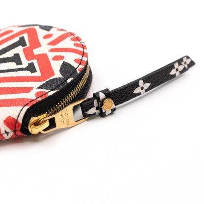 Louis-vuitton Round Coin Purse Crafty Cream & Red