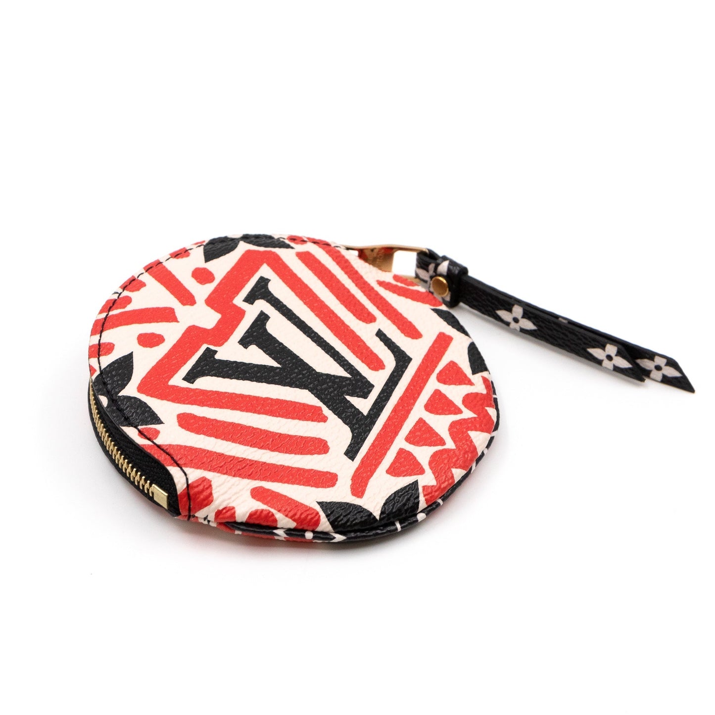 Louis-vuitton Round Coin Purse Crafty Cream & Red