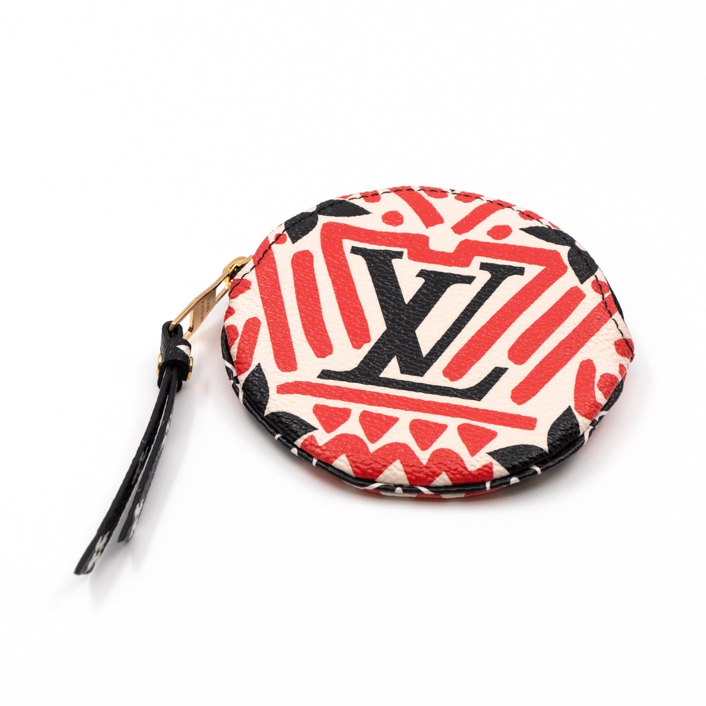 Louis-vuitton Round Coin Purse Crafty Cream & Red