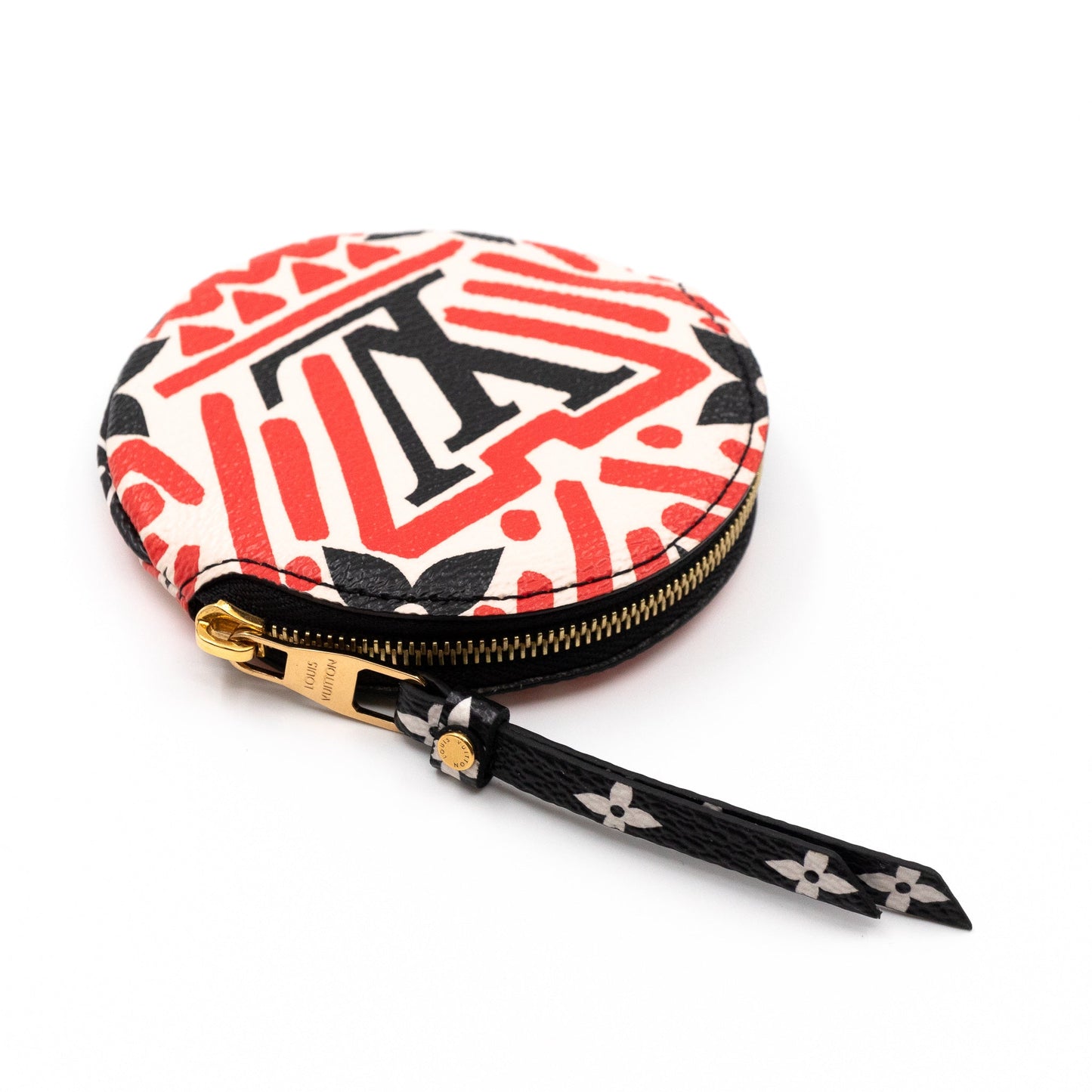Louis-vuitton Round Coin Purse Crafty Cream & Red