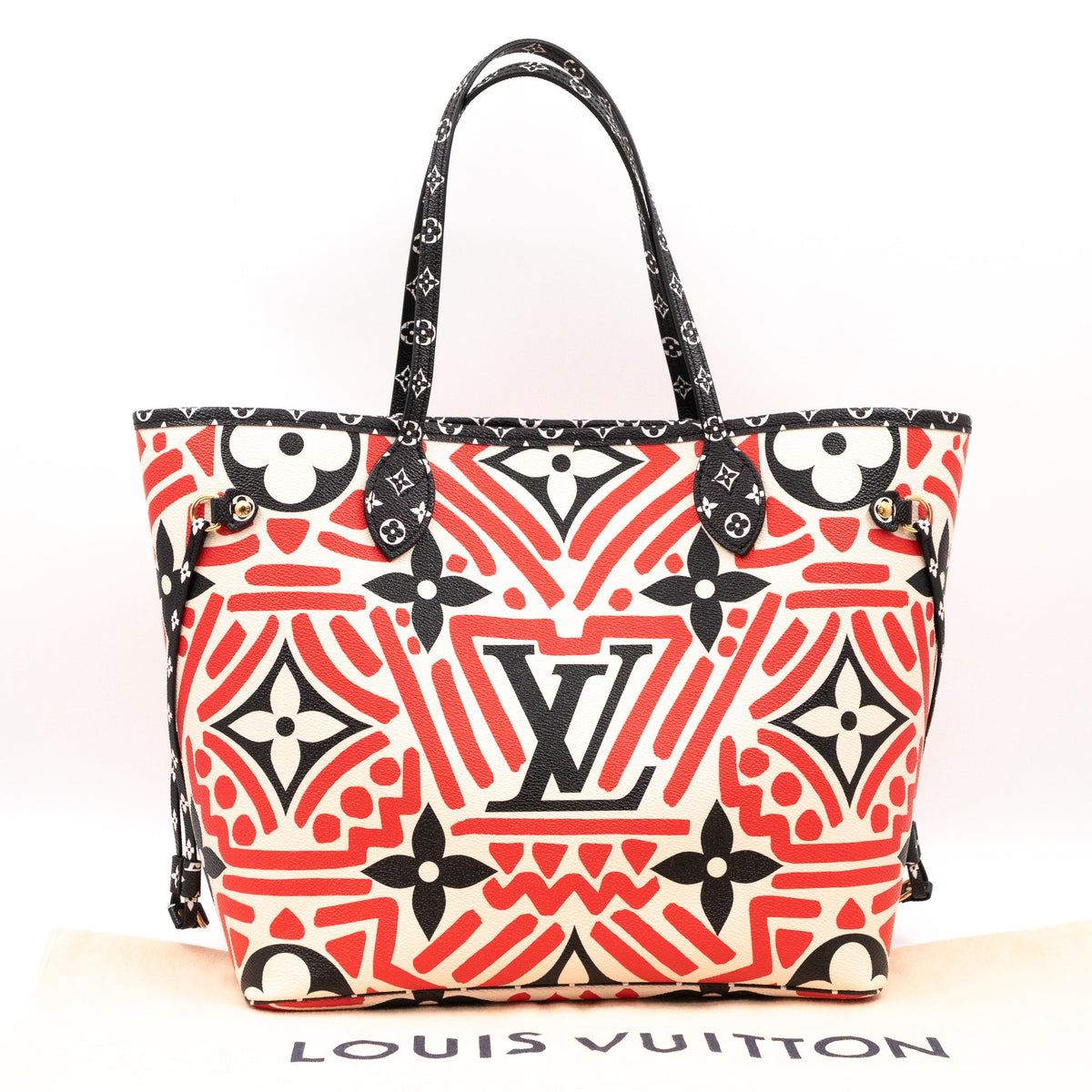 Louis-vuitton Neverfull MM Crafty Cream & Red