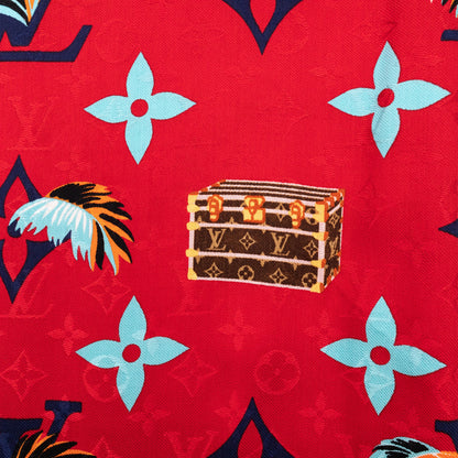 Louis-vuitton Monogram Precious Tiger Shawl Red