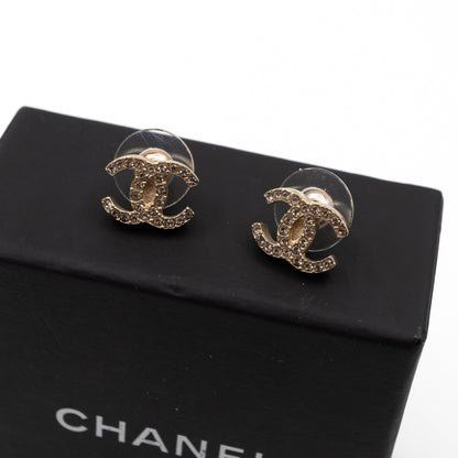 CC Crystal Earrings Light Gold