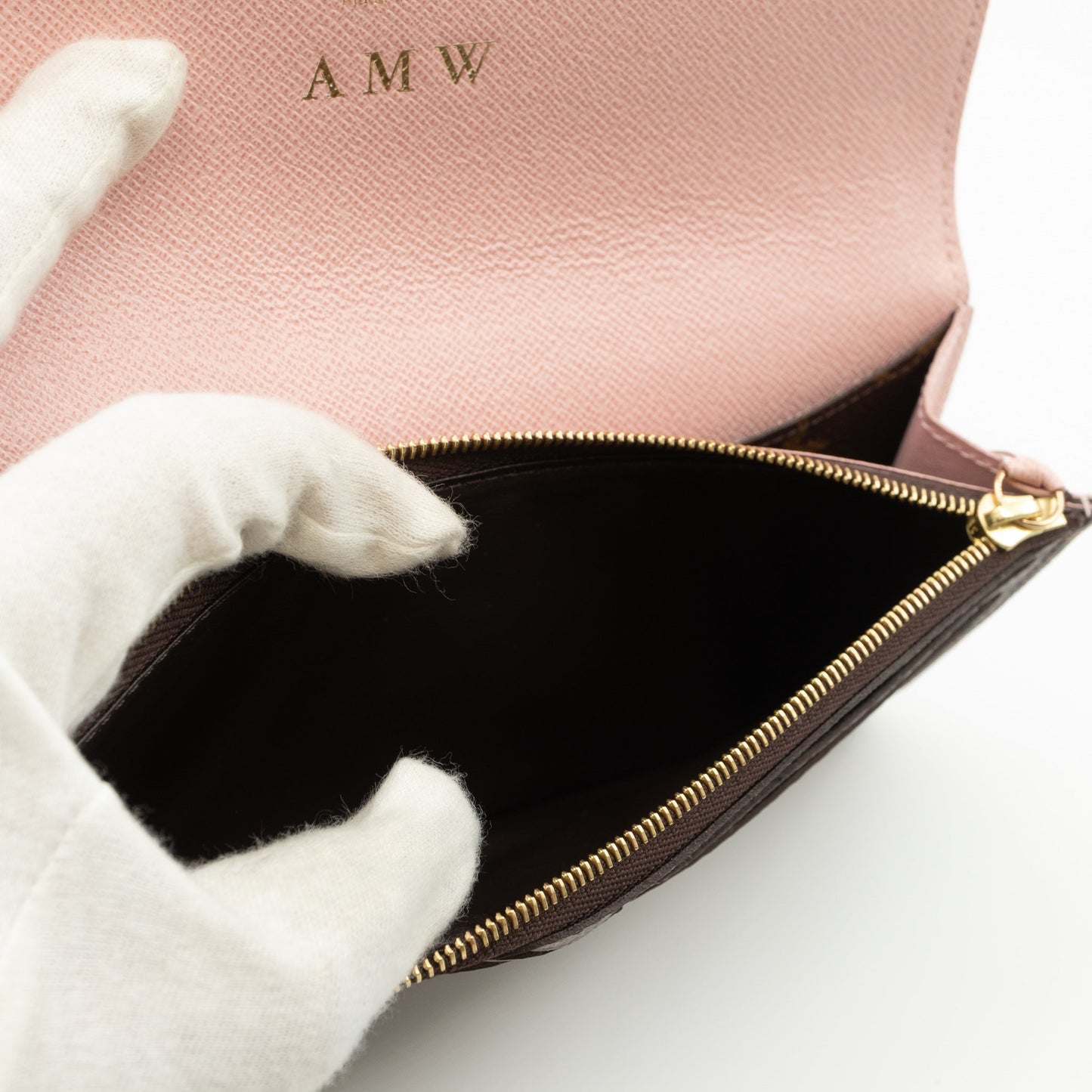 Louis-vuitton Emilie Wallet Monogram Rose Ballerine