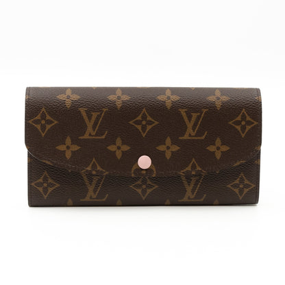 Louis-vuitton Emilie Wallet Monogram Rose Ballerine