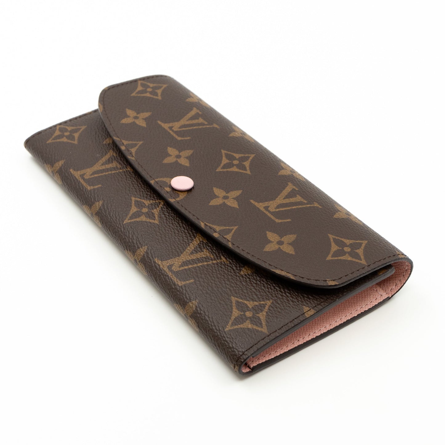 Louis-vuitton Emilie Wallet Monogram Rose Ballerine