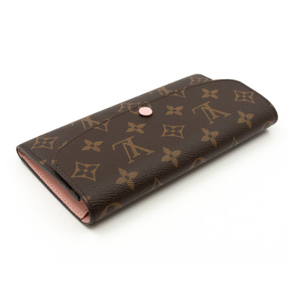 Louis-vuitton Emilie Wallet Monogram Rose Ballerine