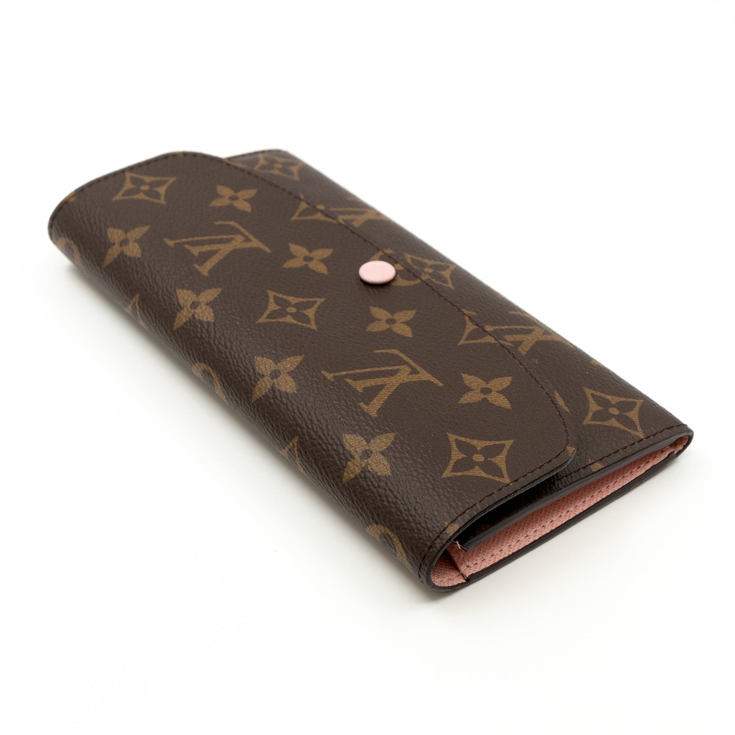Louis-vuitton Emilie Wallet Monogram Rose Ballerine