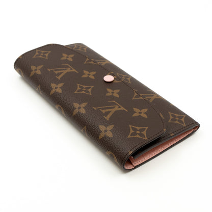 Louis-vuitton Emilie Wallet Monogram Rose Ballerine