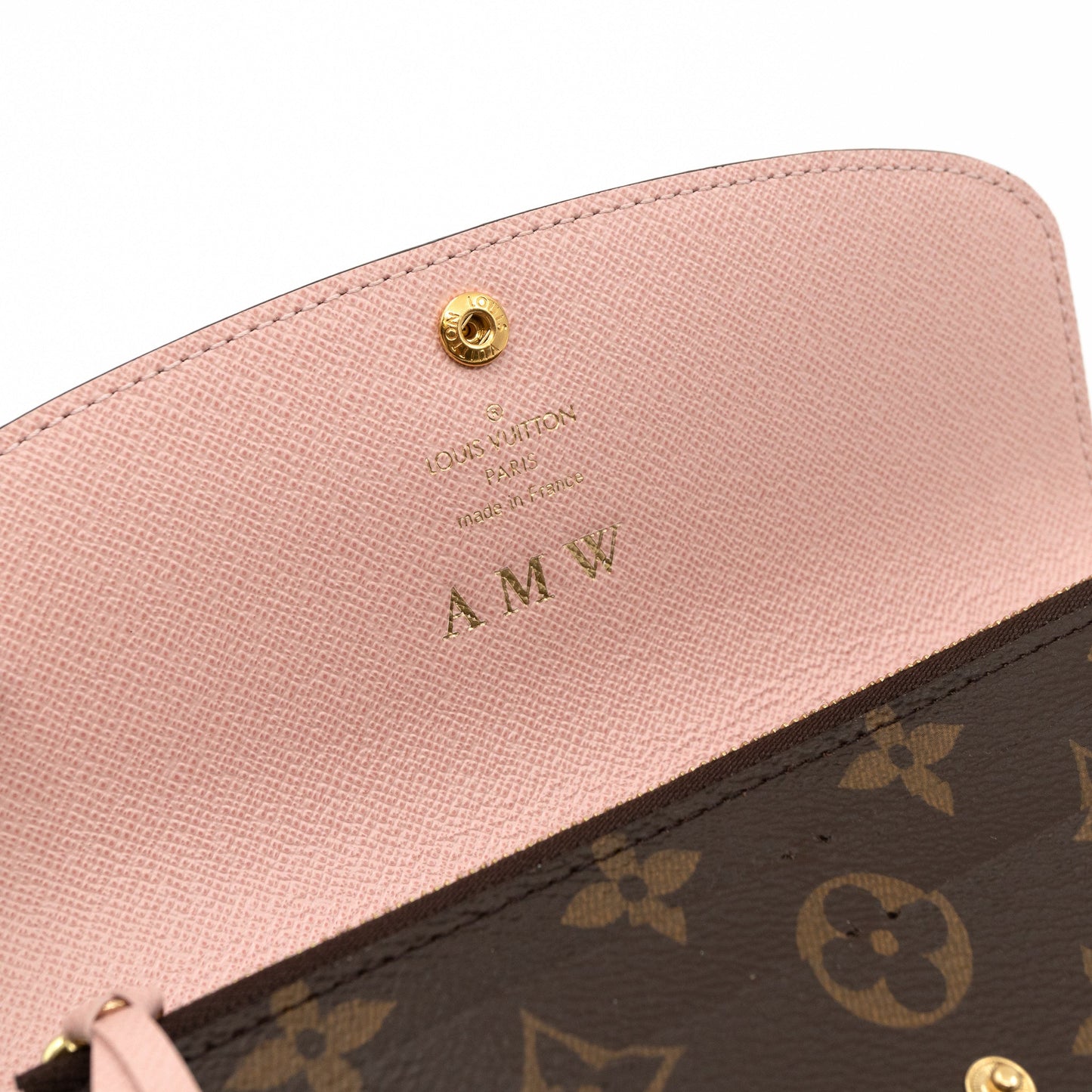 Louis-vuitton Emilie Wallet Monogram Rose Ballerine