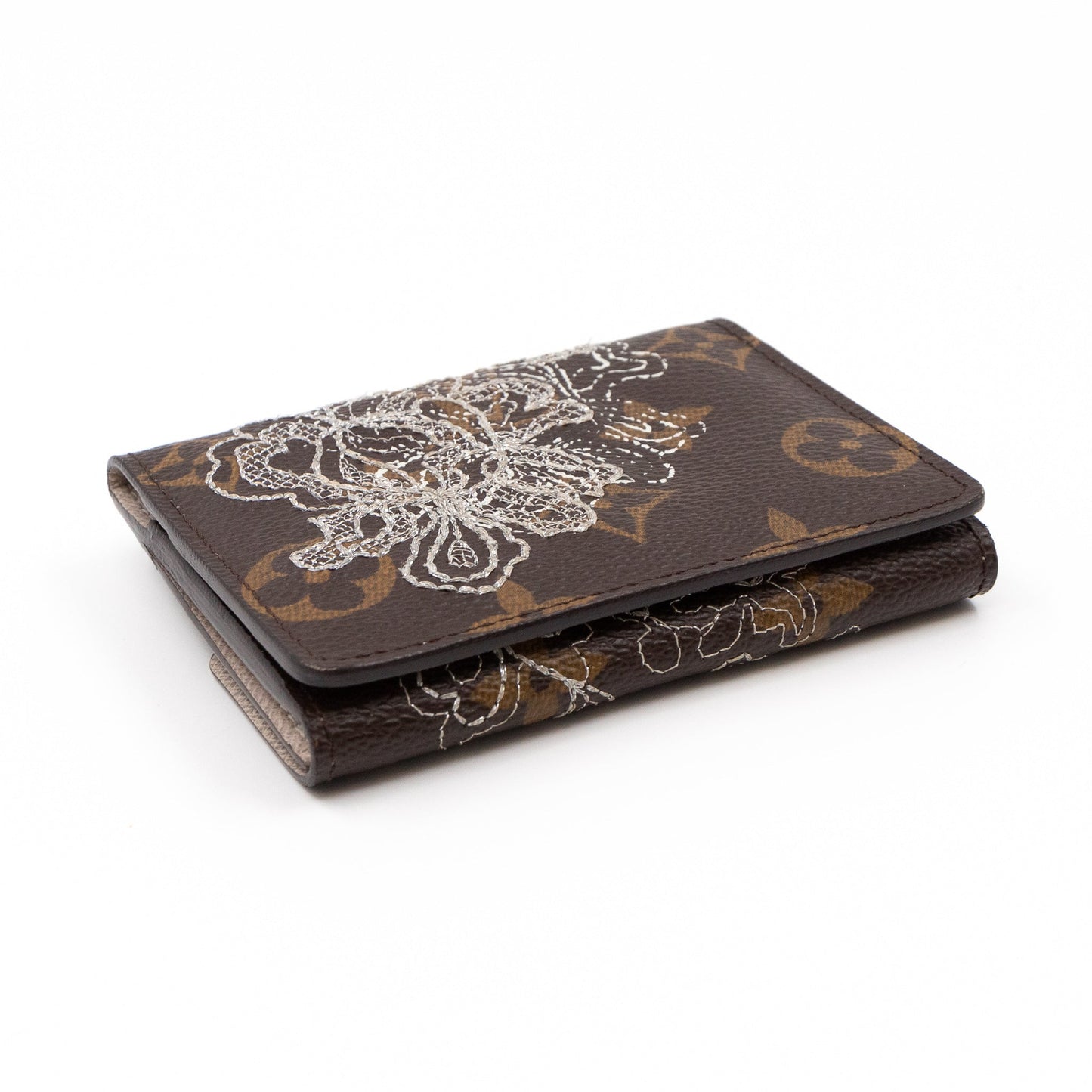 Louis-vuitton Ludlow Wallet Monogram Dentelle Silver