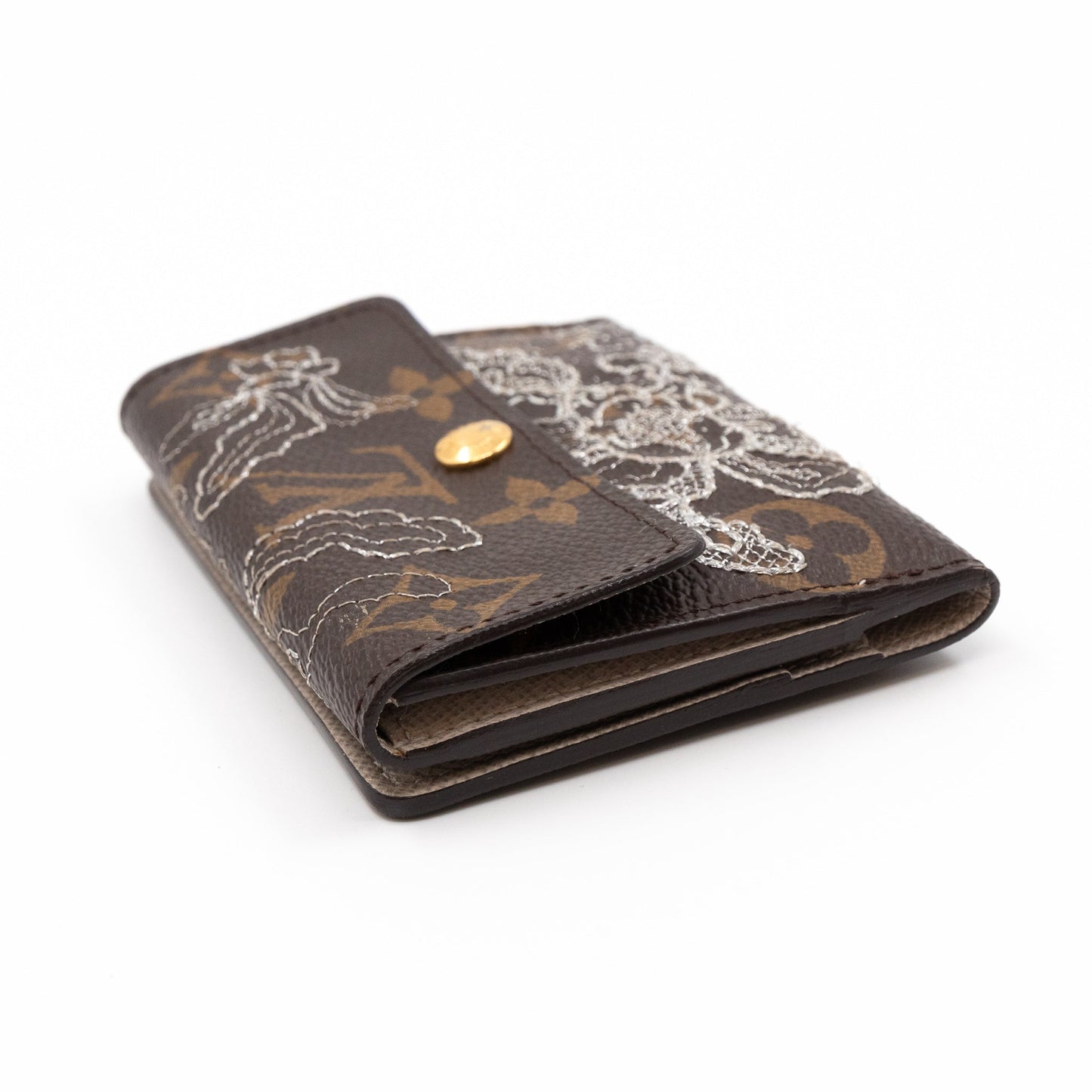 Louis-vuitton Ludlow Wallet Monogram Dentelle Silver