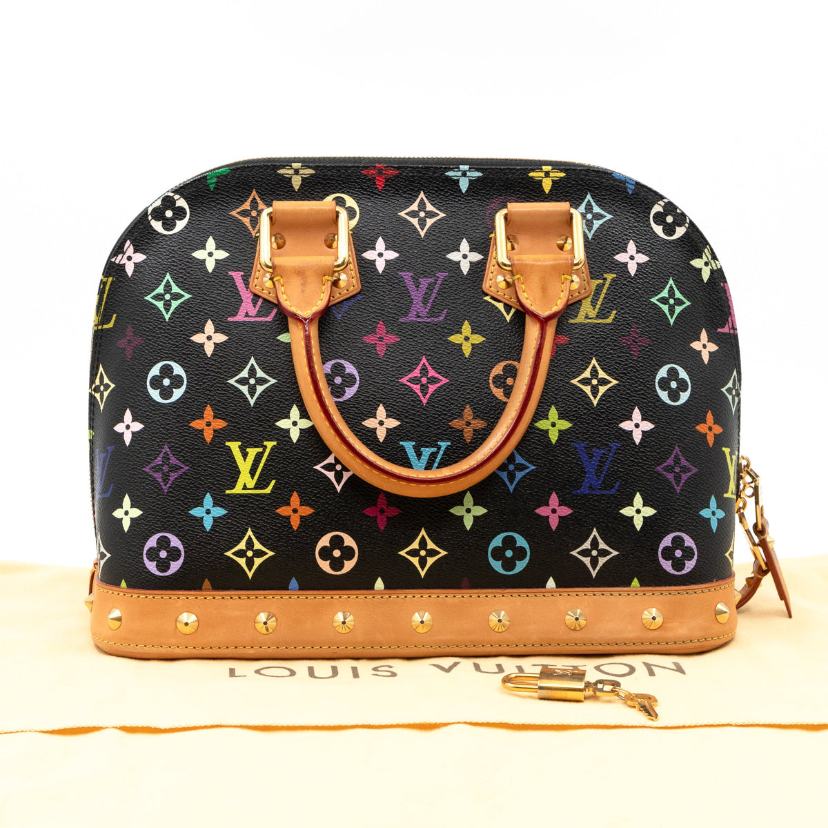 Louis-vuitton Alma PM Multicolore Black