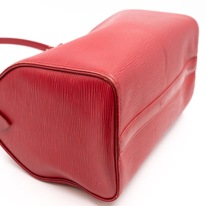 Louis-vuitton Speedy 30 Epi Leather Red & Strap