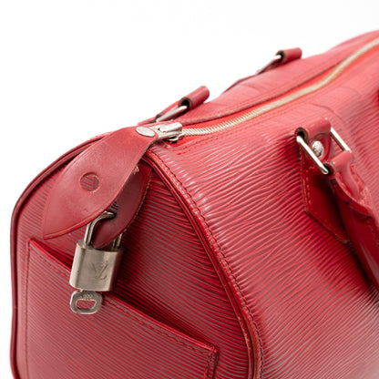 Louis-vuitton Speedy 30 Epi Leather Red & Strap