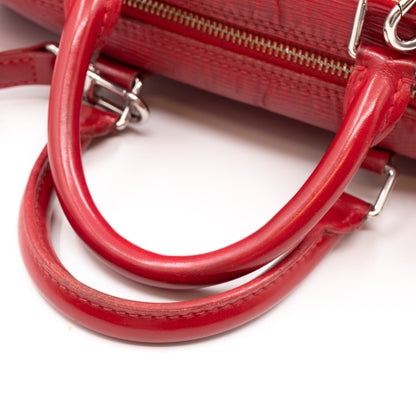 Louis-vuitton Speedy 30 Epi Leather Red & Strap