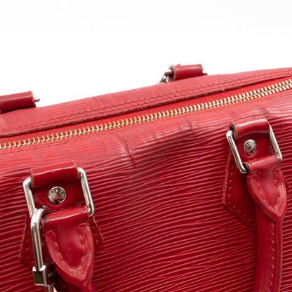 Louis-vuitton Speedy 30 Epi Leather Red & Strap