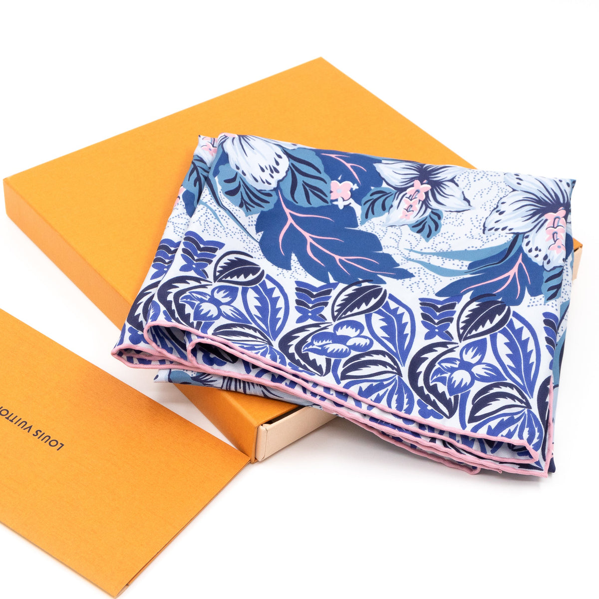 Louis-vuitton Monokinawa Silk Square Blue & Pink