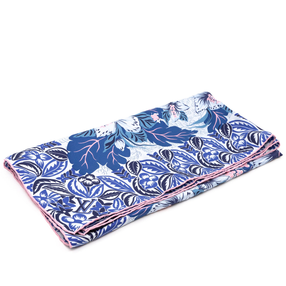 Louis-vuitton Monokinawa Silk Square Blue & Pink