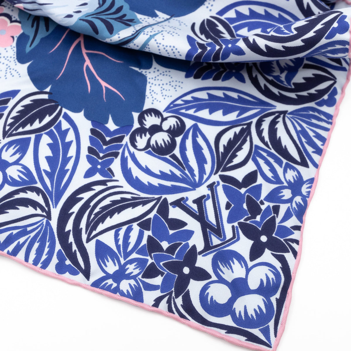 Louis-vuitton Monokinawa Silk Square Blue & Pink