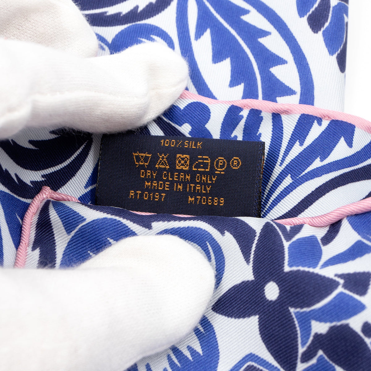 Louis-vuitton Monokinawa Silk Square Blue & Pink