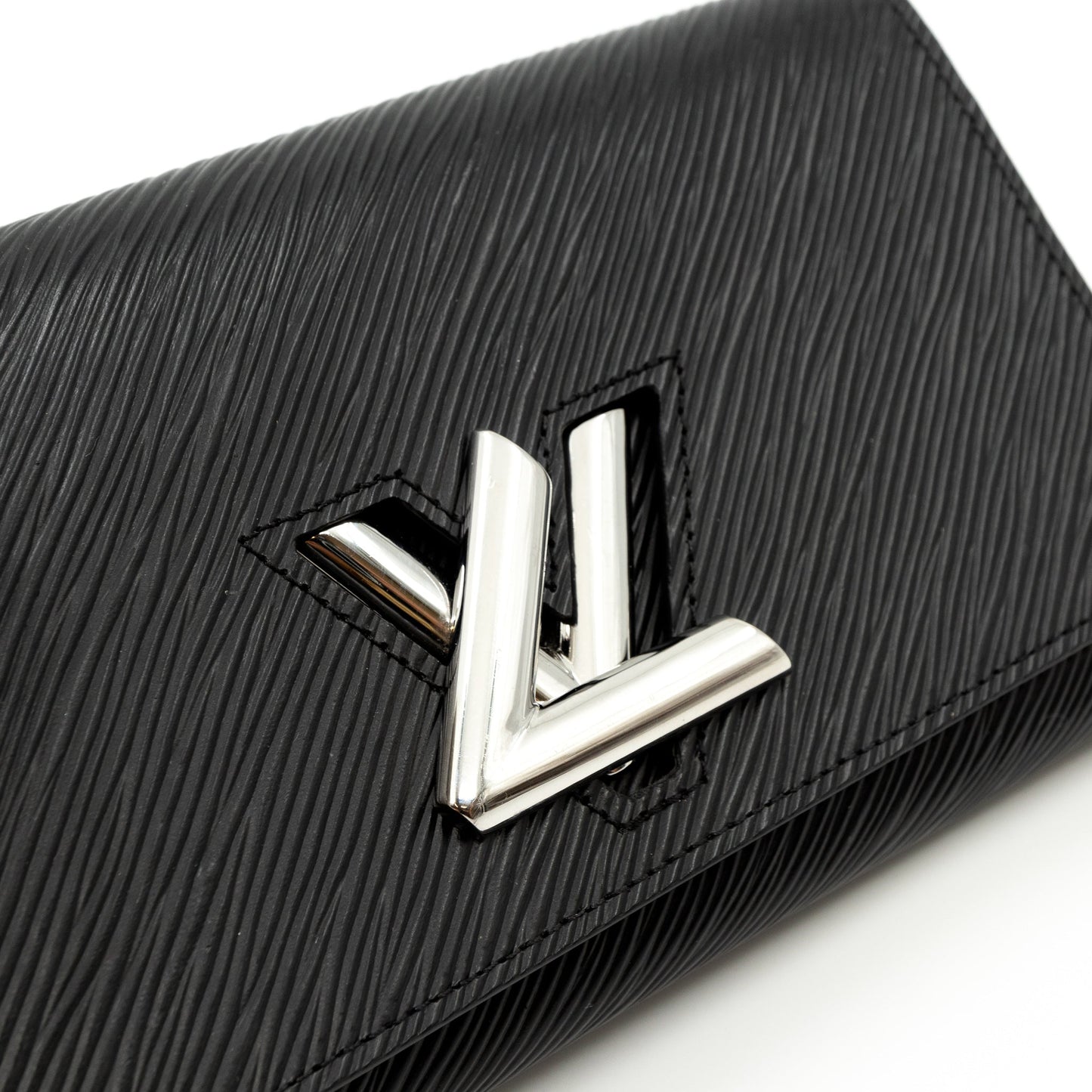 Louis-vuitton Twist Chain Wallet Epi Leather Black