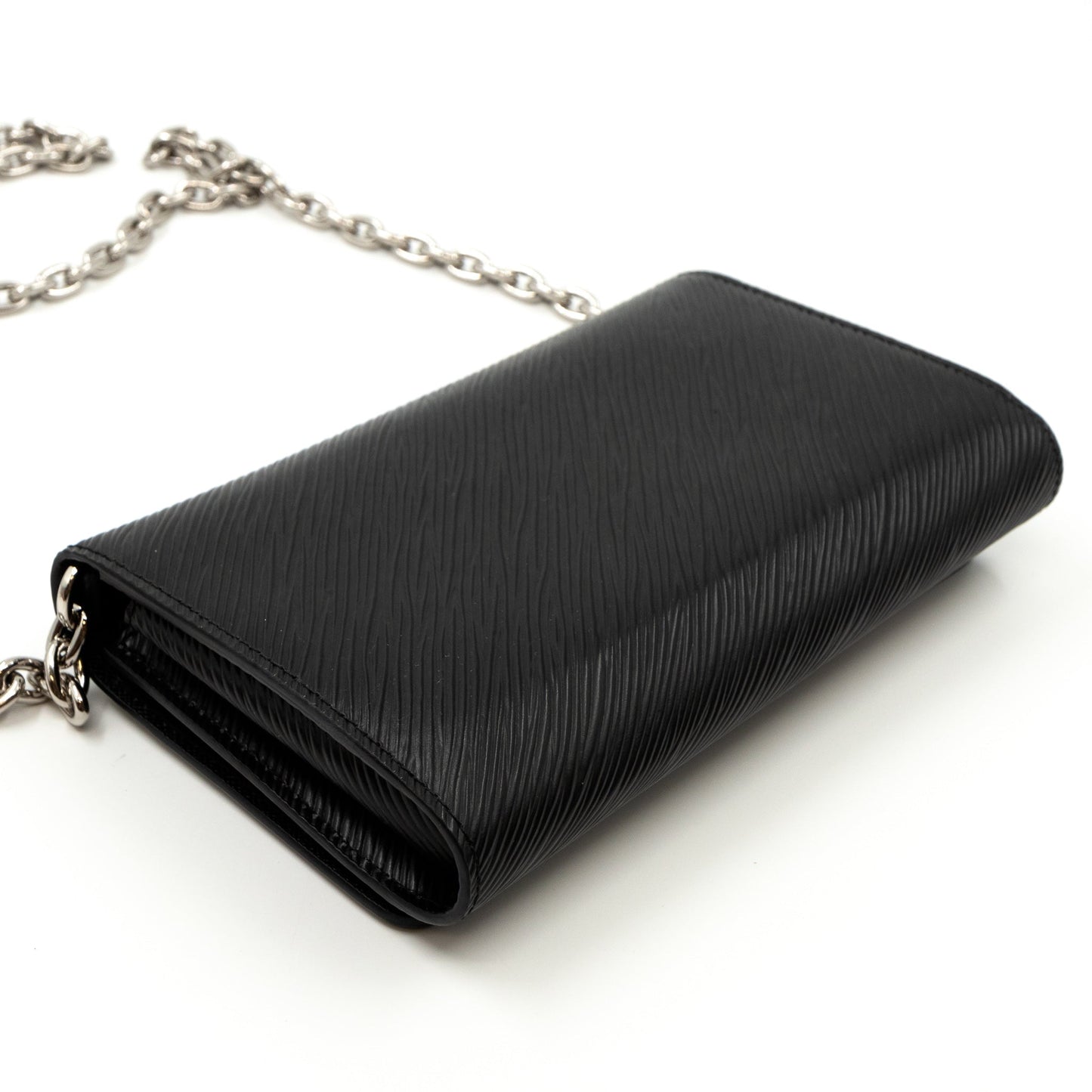 Louis-vuitton Twist Chain Wallet Epi Leather Black