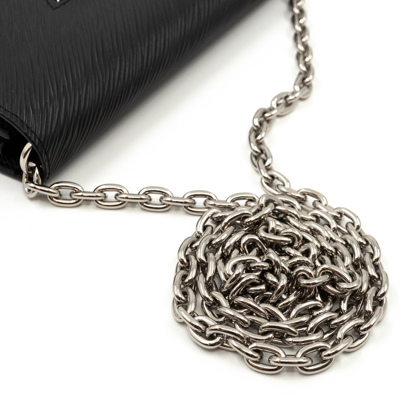 Louis-vuitton Twist Chain Wallet Epi Leather Black