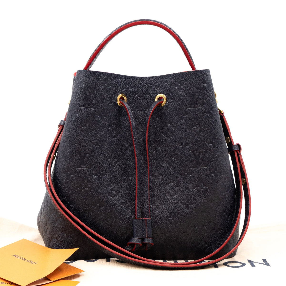 Louis-vuitton NéoNoé MM Monogram Empreinte Marine Rouge