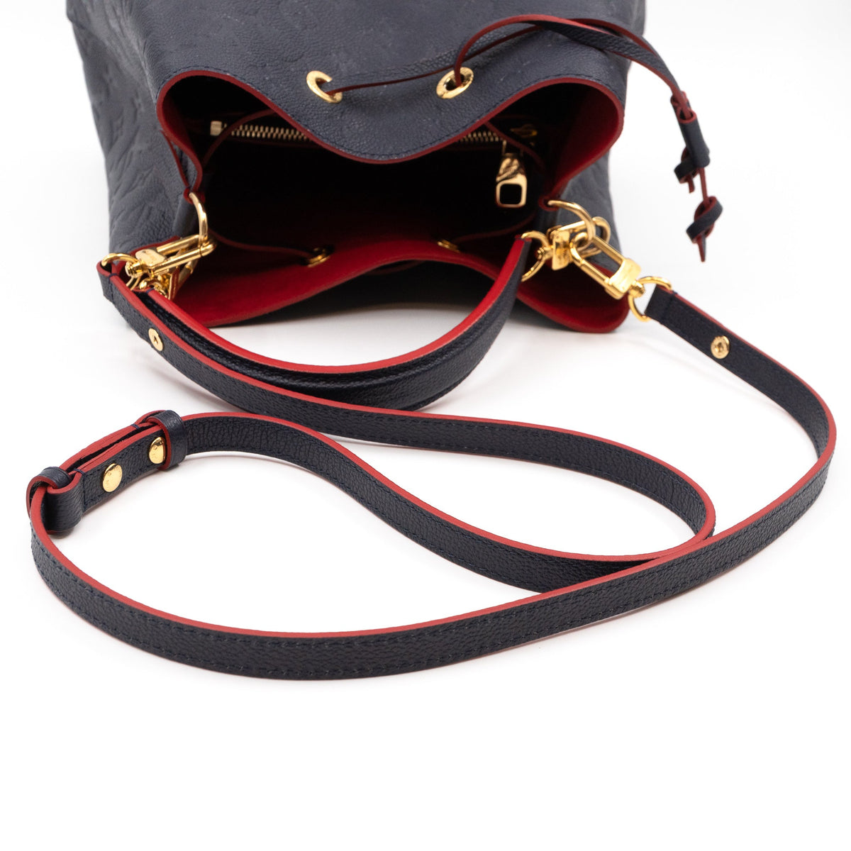 Louis-vuitton NéoNoé MM Monogram Empreinte Marine Rouge