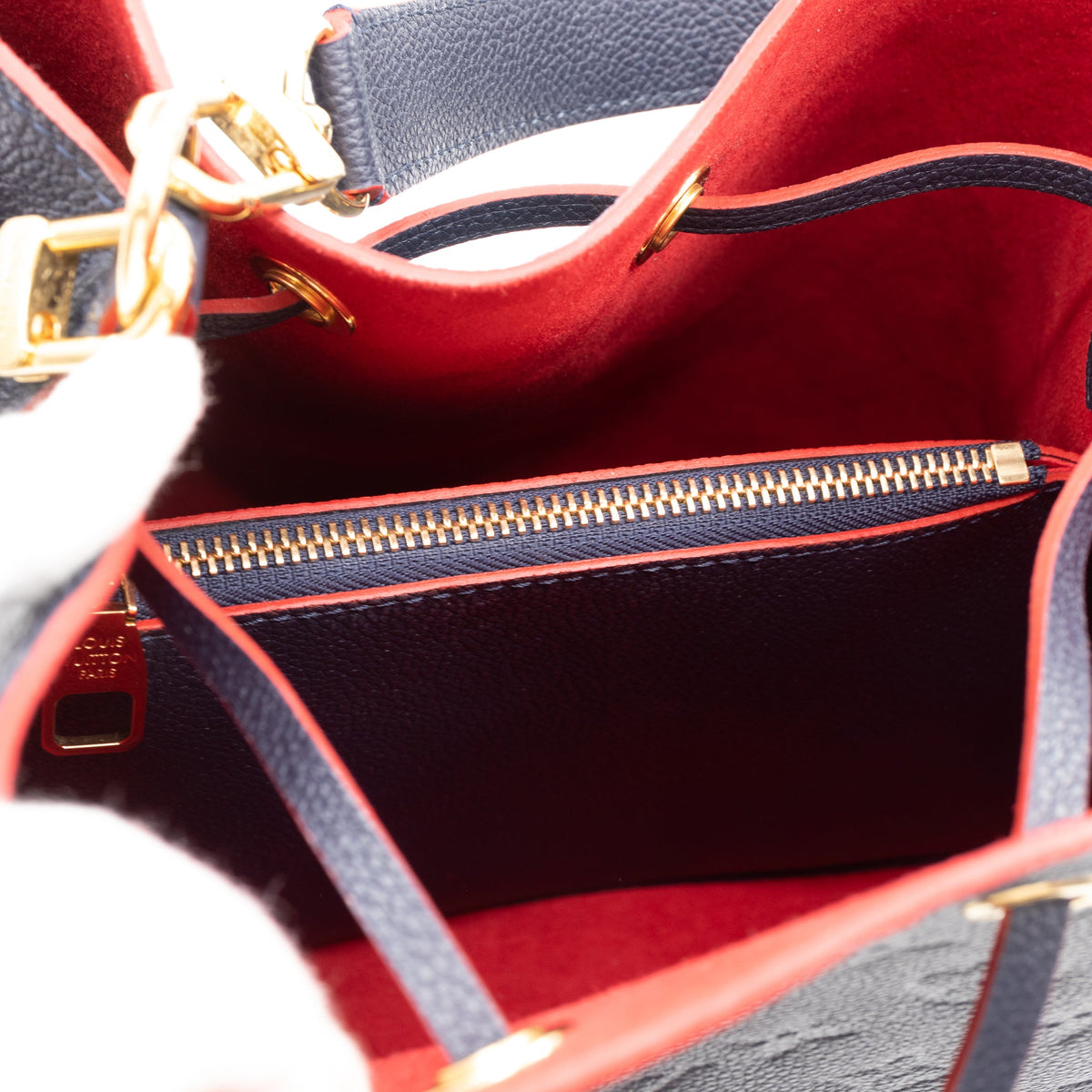Louis-vuitton NéoNoé MM Monogram Empreinte Marine Rouge
