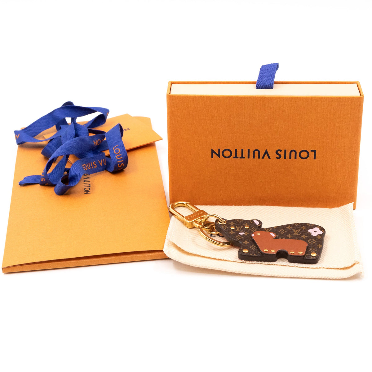 Louis-vuitton Mummy and Baby Bear Bag Charm and Key Holder