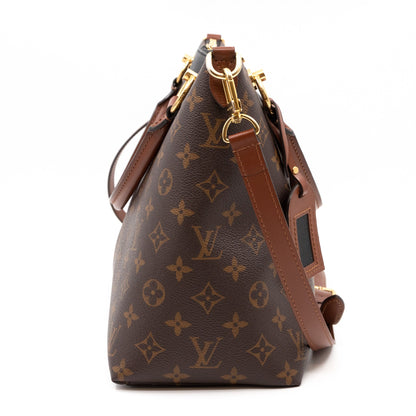 Louis-vuitton V Tote MM Monogram Noir Caramel