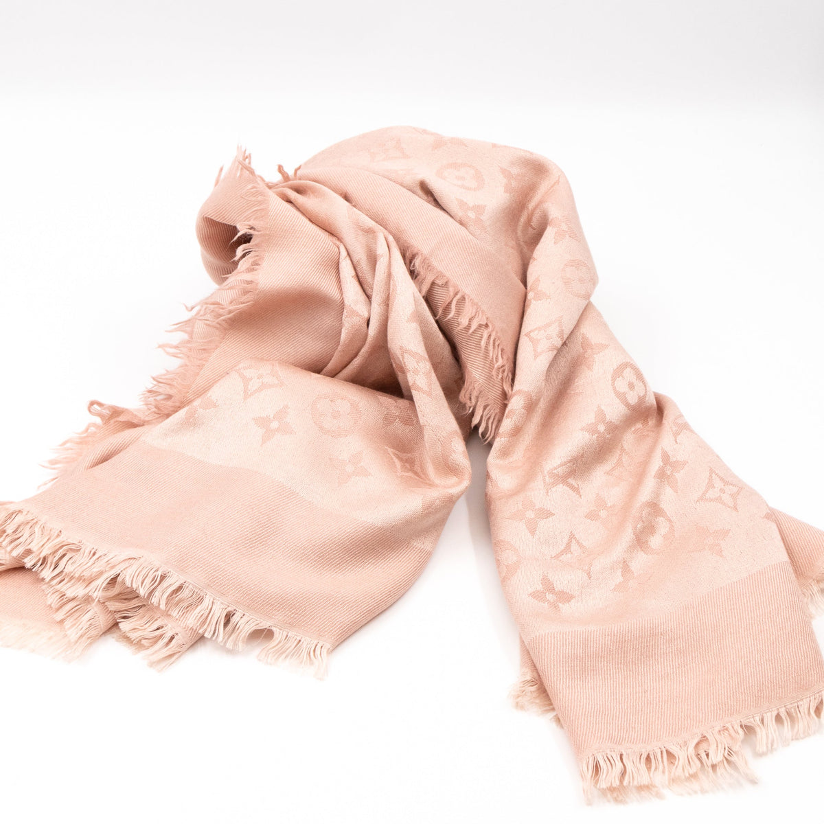 Louis-vuitton Monogram Shawl Rose Ballerine