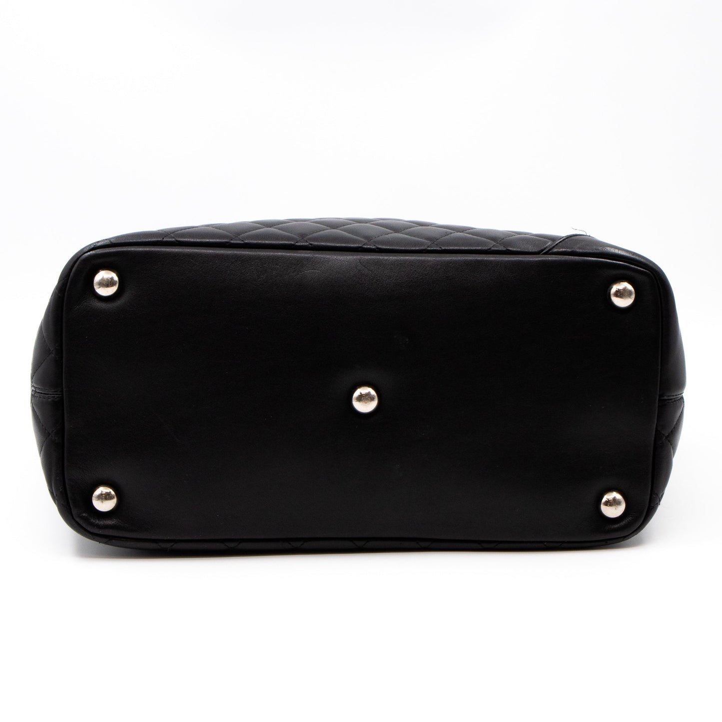 Cambon Tote Quilted Black Leather