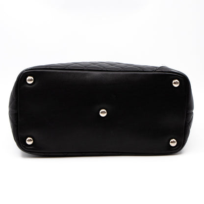 Cambon Tote Quilted Black Leather