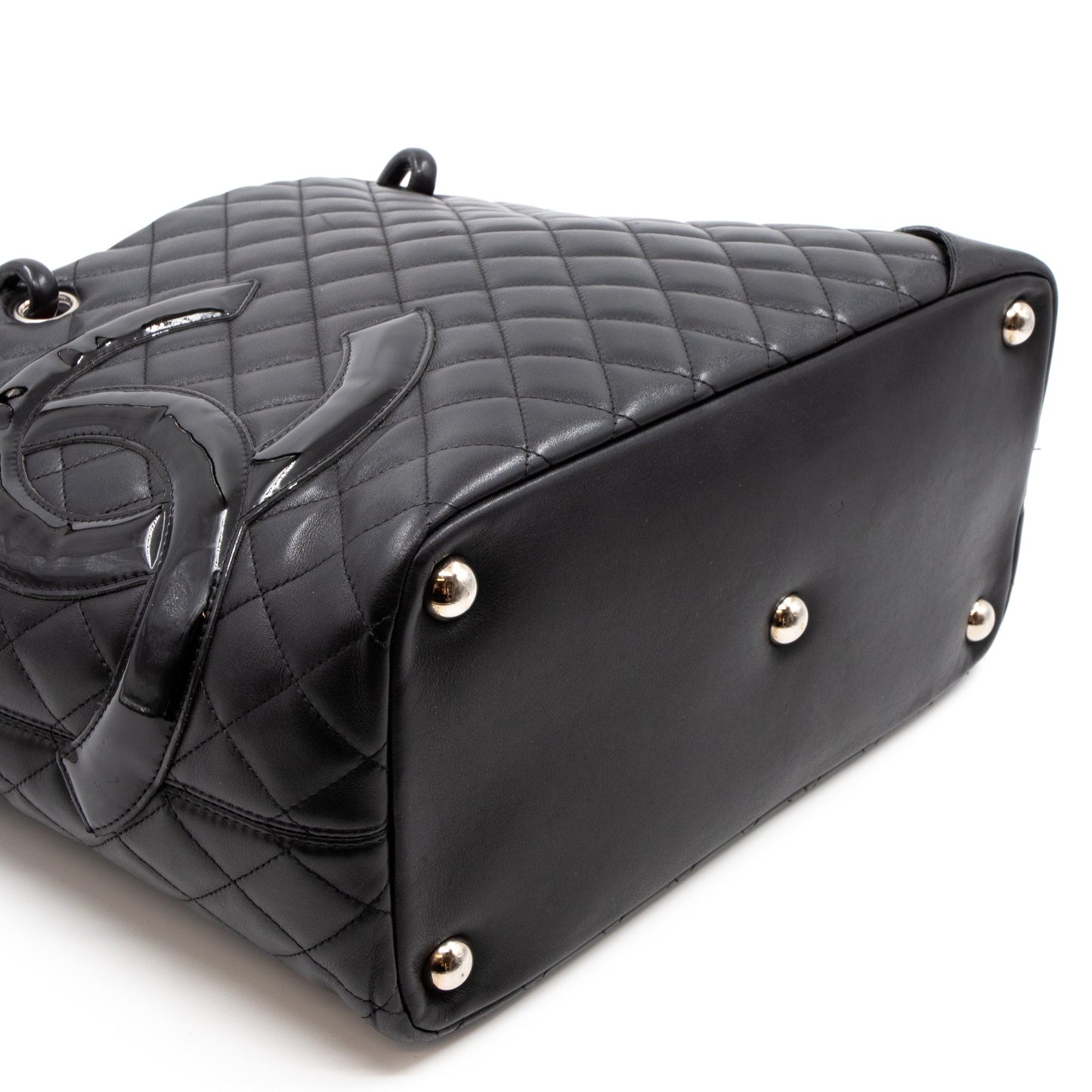 Cambon Tote Quilted Black Leather