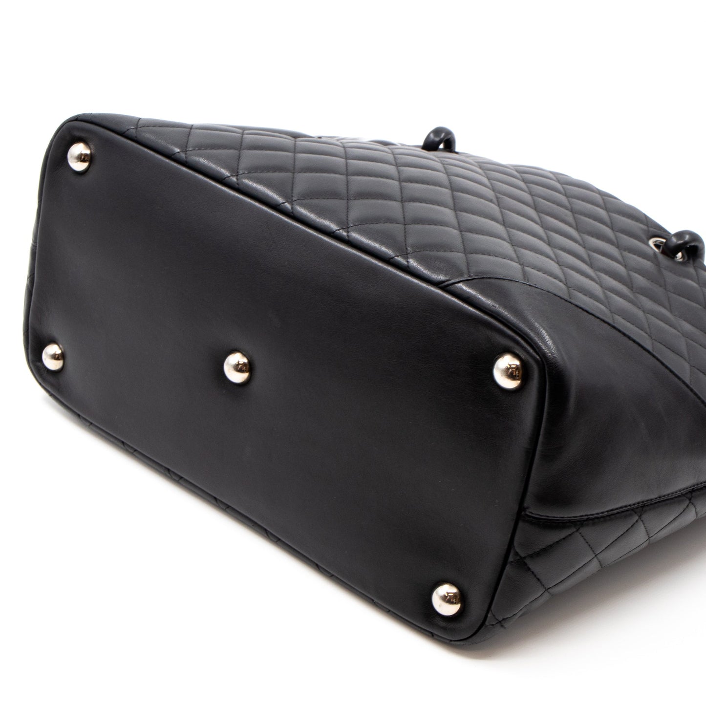 Cambon Tote Quilted Black Leather
