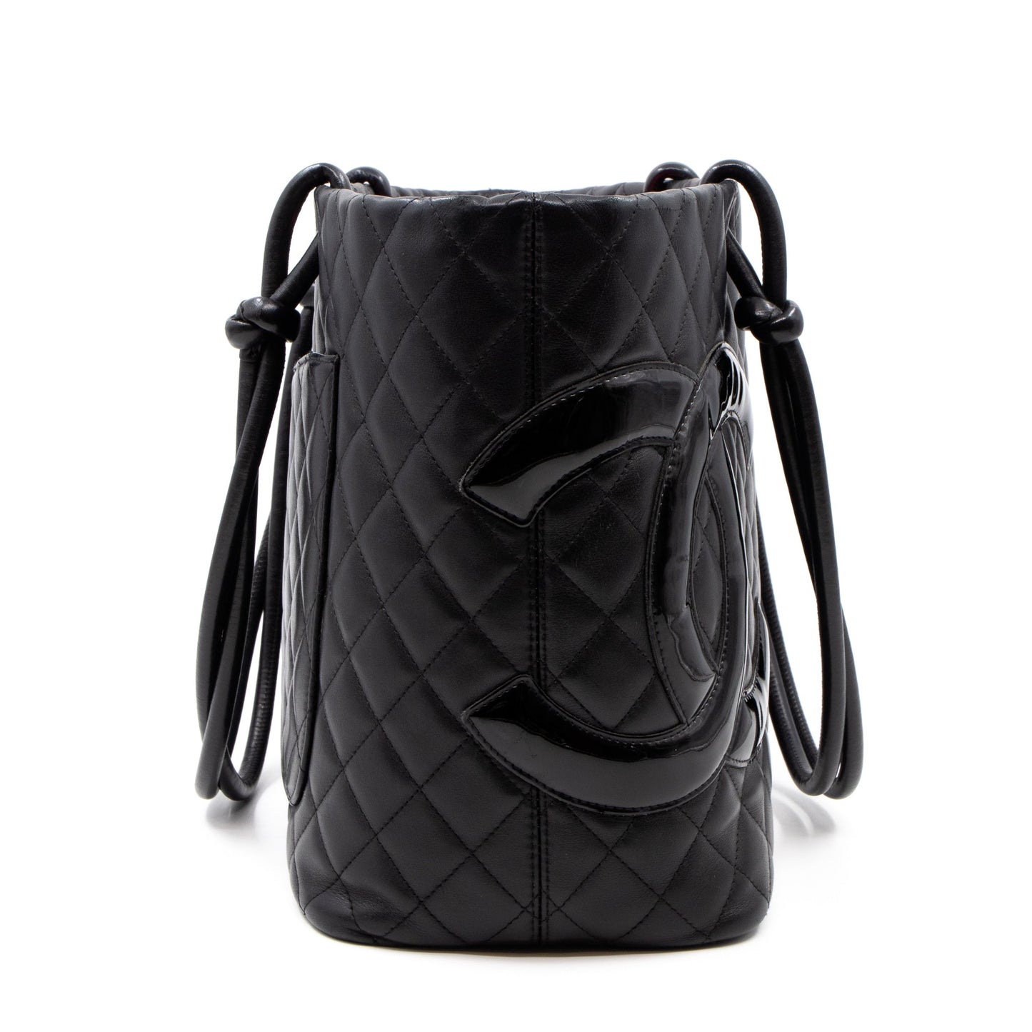 Cambon Tote Quilted Black Leather