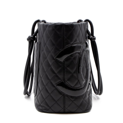 Cambon Tote Quilted Black Leather