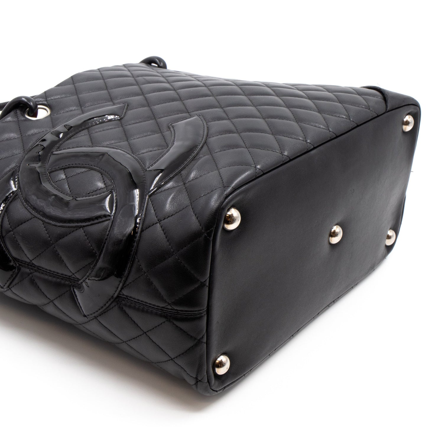 Cambon Tote Quilted Black Leather