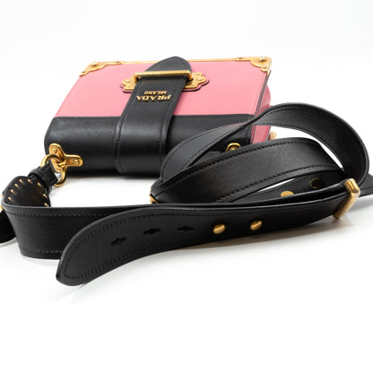 Cahier Light Pink & Black Leather