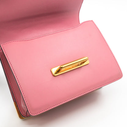 Cahier Light Pink & Black Leather