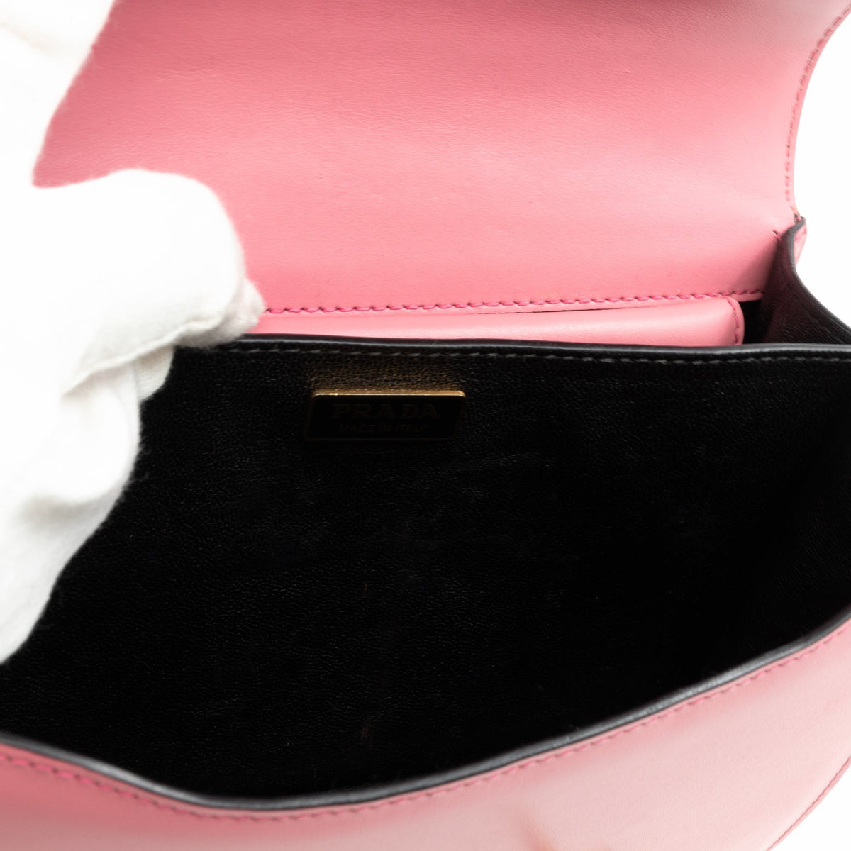 Cahier Light Pink & Black Leather