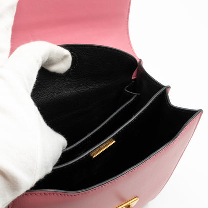 Cahier Light Pink & Black Leather